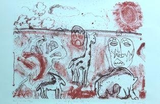 Lithography "Afrika 3"