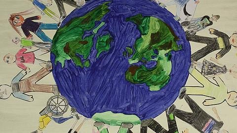 Eine Welt in Frieden von der Klasse 2