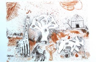 Lithography "Afrika 1"