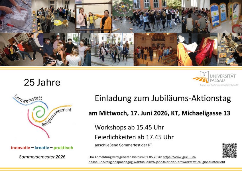 Seite 1 der Einladung zur Jubil&auml;umsfeier