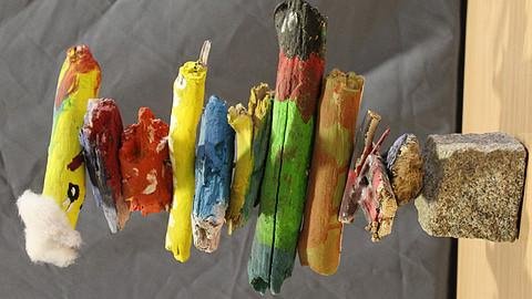 Buntes Treibholz