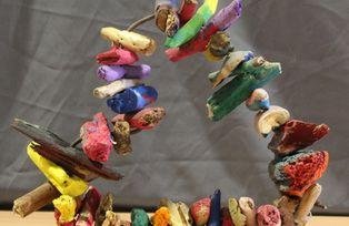 Coloured Driftwood Heart